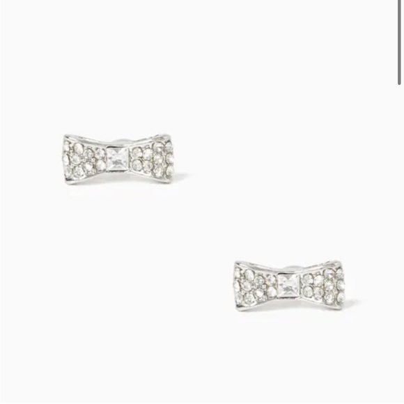 Kate Spade Ready Set Bow Pave Bow Studs silver - Picture 2 of 7